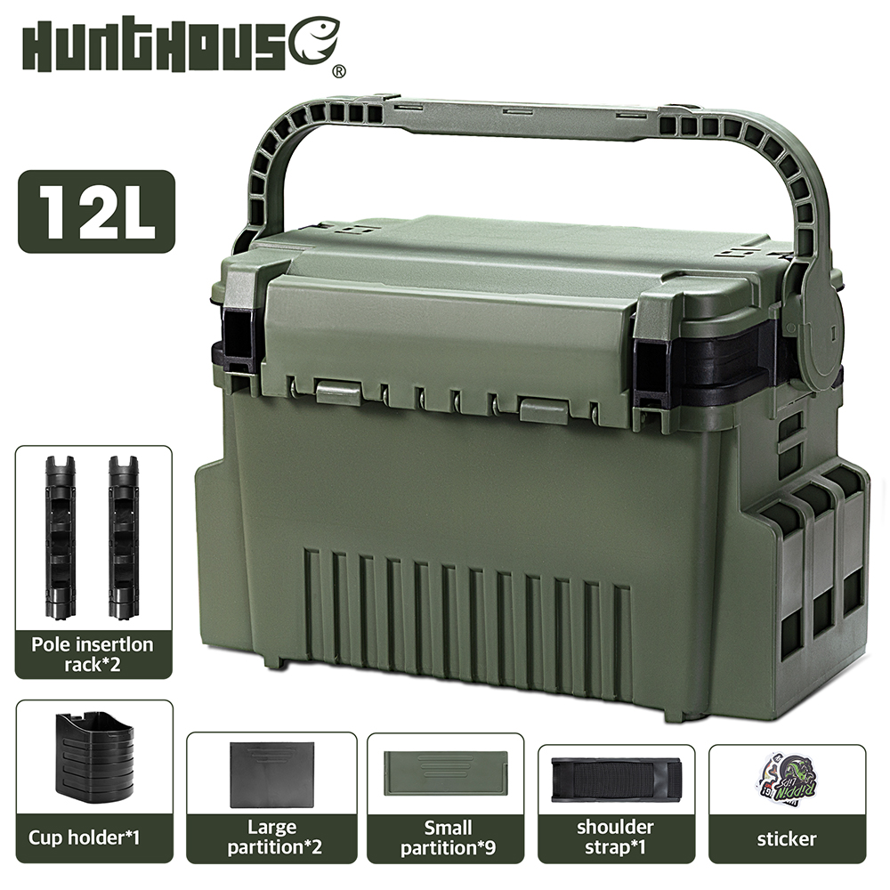 Рыболовный ящик Hunthouse 12 л – обзор и цена Fishing Kayak Crate